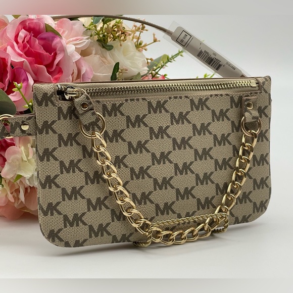 Michael Kors Signature Logo Pull Chain Belt Bag - Picture 4 of 13